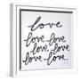 Love Times Seven Sq-Kent Youngstrom-Framed Art Print
