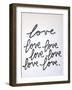 Love Times Seven-Kent Youngstrom-Framed Art Print