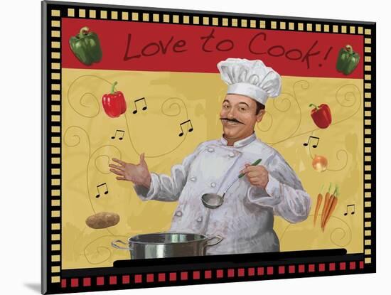 Love to Cook Master-Frank Harris-Mounted Giclee Print