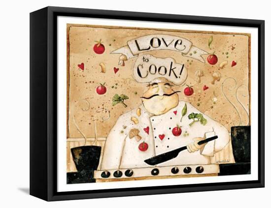 Love To Cook-Dan Dipaolo-Framed Stretched Canvas