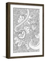 Love to Doodle Outlines-Hello Angel-Framed Giclee Print