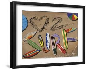 Love to Surf-Scott Westmoreland-Framed Art Print