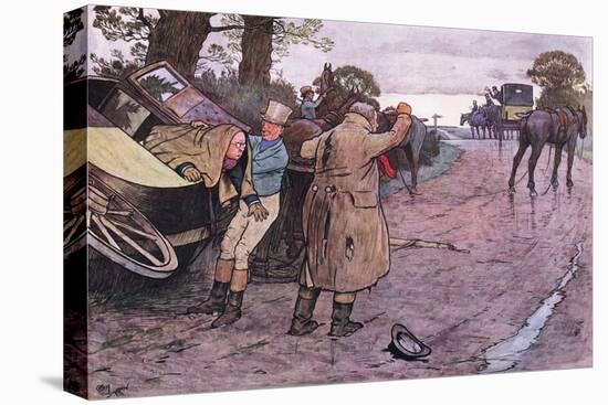 Love to Tuppy, Won't You Get Up Behind?-"Drive on Boys" Replied Jingle-Cecil Aldin-Stretched Canvas