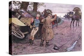 Love to Tuppy, Won't You Get Up Behind?-"Drive on Boys" Replied Jingle-Cecil Aldin-Stretched Canvas