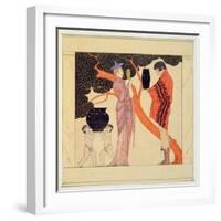 Love Token (W/C on Paper)-Georges Barbier-Framed Giclee Print