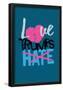 Love Trumps Hate (Dark Green)-null-Framed Poster