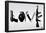 Love (Weapons) Black & White Steez Poster-Steez-Framed Poster