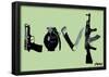 Love (Weapons) Green Steez Poster-Steez-Framed Poster