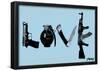 Love (Weapons) Light Blue Steez Poster-Steez-Framed Poster