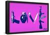 Love (Weapons) Purple Steez Poster-Steez-Framed Poster