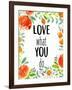 Love What You 1-Kimberly Allen-Framed Art Print