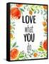 Love What You 1-Kimberly Allen-Framed Stretched Canvas