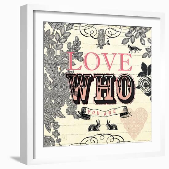 Love Who You Are-Violet Leclaire-Framed Art Print