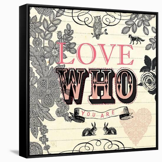 Love Who You Are-Violet Leclaire-Framed Stretched Canvas