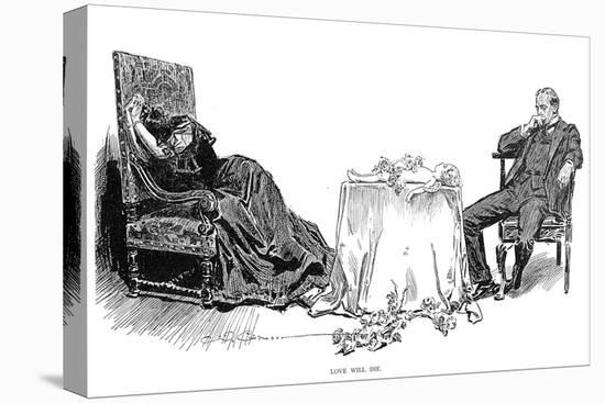 Love Will Die, 1894-Charles Dana Gibson-Stretched Canvas