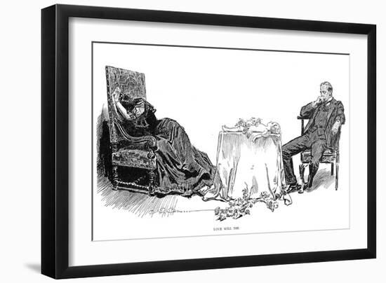 Love Will Die, 1894-Charles Dana Gibson-Framed Giclee Print