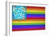 Love Wins Flag-Ali Potman-Framed Giclee Print