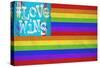 Love Wins Flag-Ali Potman-Stretched Canvas