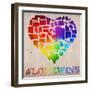 Love Wins Map-Ali Potman-Framed Giclee Print