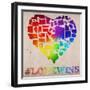 Love Wins Map-Ali Potman-Framed Giclee Print