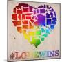 Love Wins Map-Ali Potman-Mounted Giclee Print