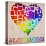 Love Wins Map-Ali Potman-Stretched Canvas