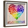 Love Wins Map-Ali Potman-Framed Premium Giclee Print