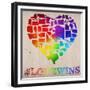 Love Wins Map-Ali Potman-Framed Premium Giclee Print