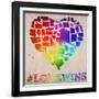 Love Wins Map-Ali Potman-Framed Giclee Print