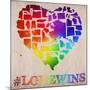 Love Wins Map-Ali Potman-Mounted Giclee Print