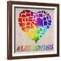 Love Wins Map-Ali Potman-Framed Giclee Print