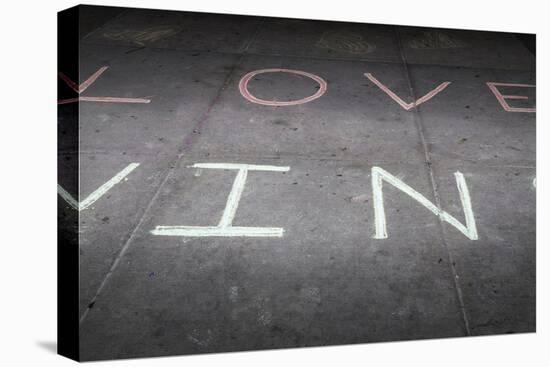 Love Wins-dendron-Stretched Canvas