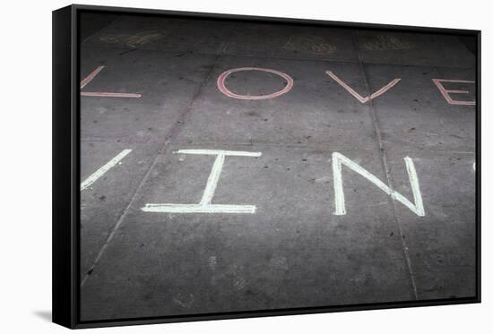 Love Wins-dendron-Framed Stretched Canvas