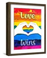 Love Wins-Marcus Prime-Framed Art Print