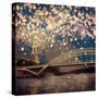 Love Wish Lanterns Over Paris-Paula Belle Flores-Stretched Canvas