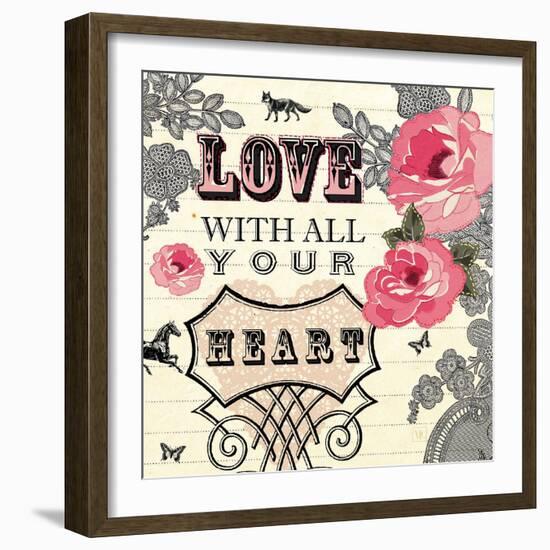 Love with All Your Heart-Violet Leclaire-Framed Art Print