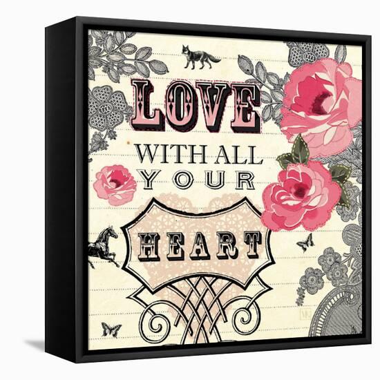 Love with All Your Heart-Violet Leclaire-Framed Stretched Canvas