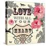 Love with All Your Heart-Violet Leclaire-Stretched Canvas