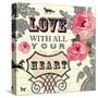 Love with All Your Heart-Violet Leclaire-Stretched Canvas