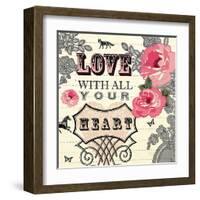 Love with All Your Heart-Violet Leclaire-Framed Art Print