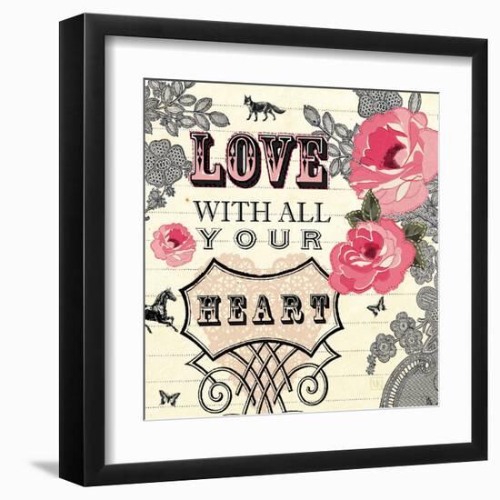 Love with All Your Heart-Violet Leclaire-Framed Art Print