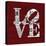 Love Word Art License Plates-Design Turnpike-Stretched Canvas