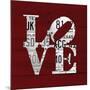 Love Word Art License Plates-Design Turnpike-Mounted Giclee Print