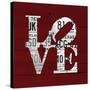 Love Word Art License Plates-Design Turnpike-Stretched Canvas