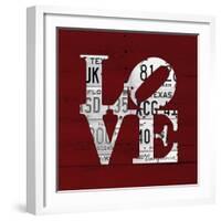 Love Word Art License Plates-Design Turnpike-Framed Giclee Print