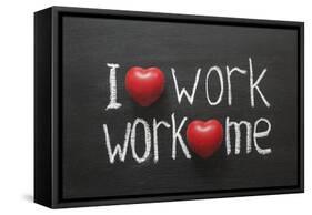 Love Work Mutually-Yury Zap-Framed Stretched Canvas