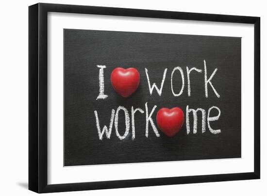 Love Work Mutually-Yury Zap-Framed Art Print