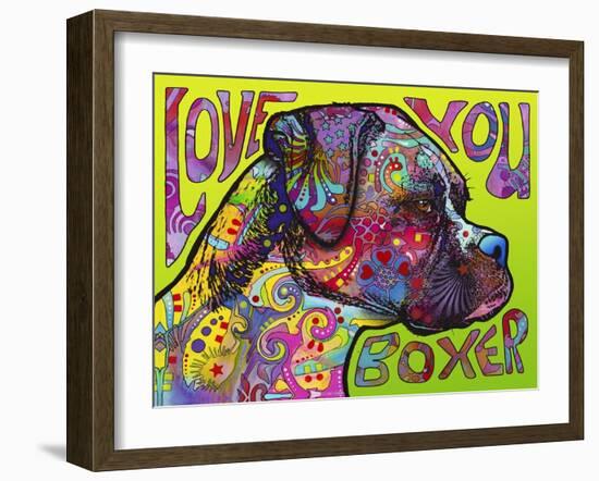 Love You Boxer-Dean Russo-Framed Giclee Print