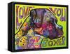 Love You Boxer-Dean Russo-Framed Stretched Canvas