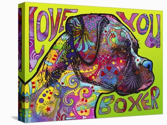 Love You Boxer-Dean Russo-Stretched Canvas